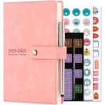 Agenda acadmique journalier 2025 - 2026 de juillet 2025  juin 2026 avec couverture rigide et stylomarque ...