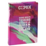 Agenda - comix - recharge 16 mois - couverture rigide fuchsia - 576 pages imprimes - mixte