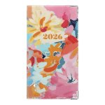 Agenda de poche 2026 ? 1 semaine par page ? pvc bouquet ? 64 pages + planning ? fabrication fran�aise ...