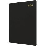 Agenda quotidien a4 - zuuko - 2026 - 1 jour par page - couverture rigide - noir - 297x210 mm - papier ...