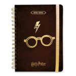 Agenda scolaire a5 - harry potter - 12 mois - hebdomadaire - couverture rigide - mixte