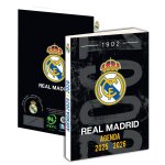 Agenda scolaire - real madrid - 2025 - 2026 - couverture rigide - 1 jour par page - noir