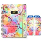 Agenda semainier 2025 spirale agenda semainier spirale scolaire avec boucle de stylorgle signet & autocollant ...
