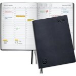 Agenda semainier premium 2026 par - a4couverture soupleargent - intervalles de 30 minutes avec bo�te ...