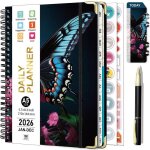 Agenda semainier a5 2026 - zuuko - papillon - 217 x 158 cm - 142 pages - spirale - vue annuelle 2026 ...