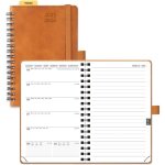 Agenda semainier a6 - zuuko - 2025 - 2026 - 16 x 105 cm - couverture souple � spirale - papier 80 g / ...