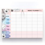 Agenda semainier � feuilles d�tachables / weekly planner 60 pages a4 pour planning hebdomadaire planning ...