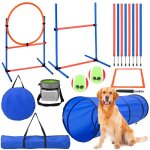 Agility sport pour chiens équipement complet obstacle tunnel slalom zone repos + sac de transport bleu ... Agility sport pour chiens équipement complet obstacle tunnel slalom zone repos + sac de transport bleu ...