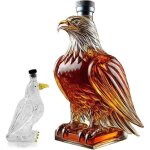 Agle whisky decanter eagle whisky bottle bouteille dalcool � vin en verre dispensateur de statue animale ...