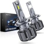 Agptek 2 x 70w 12000lm h7 phare de voiture  led 6000k ampoule auto moto de rechange pour lampes halognes ...