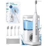 Agptek hydropulseur et brosse  dents lectrique combo jet dentaire portable 5 modes 14 jours dautonomie ...
