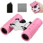 Agptek jumelles enfant jouet fille 3 4 5 6 7 8 9 10 ans grossissement 10x22 jumelles compacte cadeau ...