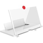 Agrandisseur dcran de tlphone portable 10 pouces en blanc? vision grand angle et portable