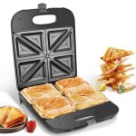 Aigostar dylan appareil à sandwich xxl pour 4 sandwichs 1400w revêtement antiadhérant chauffage rapide ... Aigostar dylan appareil à sandwich xxl pour 4 sandwichs 1400w revêtement antiadhérant chauffage rapide ...