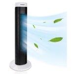 Aigostar ventilateur tour 76cm 3 vitesses oscillation � 85 t�l�commande minuterie 2h ventilateur colonne ...