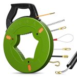 Aiguille lectricien 4. 5mm 50m - kit professionnel tire - fil 6 adaptateurs + ressort pour installation ...