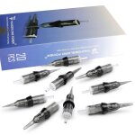 Aiguilles de tatouage jetables20 pi�ces1rl 0. 2mmcartouche st�rilis�e pour machine rotativeaiguilles ...