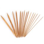 Aiguilles  tricoter en bambou lisses  double pointe lot de 15 tailles de 2 mm  10 mm