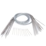 Aiguilles tricoter circulaires en acier inoxydable aiguilles rondes diffrentes tailles aiguilles tricoter ...