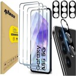 Ailika - samsung galaxy a55 5g ? pack 3 verres cran + 3 lentilles verre tremp anti - rayures avec pose ...