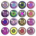 Aimants pour r�frig�rateur lot de 16 ? cabochons d�coratifs en verre aimants en verre aimants 3d pour ...