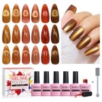Aimeili 6 couleurs 10ml vernis semi permanent magntique avec bton holographique mtavers cat eye vernis ...
