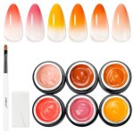 Vernis à ongles - aimeili - kit de gel pat dégradé - 6 couleurs - application facile - inclus Éponges ... Vernis à ongles - aimeili - kit de gel pat dégradé - 6 couleurs - application facile - inclus Éponges ...