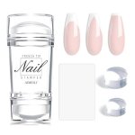 Tampons à ongles - aimeili - kit double - tête - transparent - manucure française - stamping Tampons à ongles - aimeili - kit double - tête - transparent - manucure française - stamping