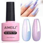 Aimeili perle top coat vernis  ongles gel semi permanent nacr glitter finish no wipe top coat longue ...