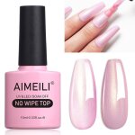 Aimeili perle top coat vernis  ongles gel semi permanent nacr glitter finish no wipe top coat longue ...