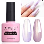 Aimeili perle top coat vernis  ongles gel semi permanent nacr glitter finish no wipe top coat longue ...