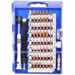Aimoonsa kit tournevis pr�cision 60 en 1 magn�tique ? embouts s2 manche extensible bo�te compacte (bleu) ...