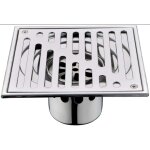 Aimoonsa siphon de sol carr� inox 150�150 mm anti - odeur - grille amovible anti - cheveux grand calibre ...
