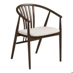 Aino chaise de salle � manger avec accoudoirs ch�ne fum�.