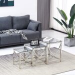 Ainpecca - lot de 3 tables basse de salon ensemble 3 pour salle de séjour salle de réunioncadre en métal ... Ainpecca - lot de 3 tables basse de salon ensemble 3 pour salle de séjour salle de réunioncadre en métal ...