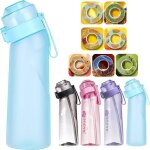 Air gourde 650ml bouteille avec de 7 gousses aromatises air bouteille deau parfume sans bpa avec paille ...