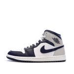 Air jordan 1 mid blanche / marine homme nike