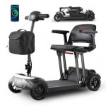 Air traveller scooter �lectrique 4 roues 180w si�ge pliable 20km batterie lithium 20ah mobilit� pour ...