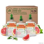 Air wick d�sodorisant maison spray automatique sans gaz active fresh - 3 recharges parfum pamplemousse ...