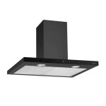 Airlux hotte d�corative murale 60cm 636m3 / h noir - ahbs660bk