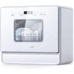 Airmsen mini lave - vaisselle 7 + 2 programmes avec rservoir 5l ? 5 couverts sel adoucissant sans raccordemen ...