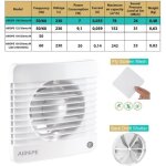 Extracteur dair - airope - vmc 100 mm - 7 w - silencieux - clapet anti - retour