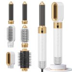Airstyler 6 en 1 hair styler set avec sche - cheveux ionique 1350w brosse soufflante brushingbrosse ...