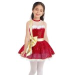 Aislor enfant ballet leotard danse latin fille deguisement no�l elfe jupe robe de princesse bal danse ...