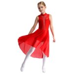 Aislor enfant jupe danse lyrique comp�tition - fille tenue danse latin jazz strass - robe danse contemporaine ...