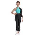 Aislor enfant justaucorps gymnastique danse classique fille elegante leotard ballet danse latin moderne ...