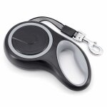 Aisse rétractable pour chien 8mlaisse enrouleur pour gros chienlaisse chien enrouleur - gris Aisse rétractable pour chien 8mlaisse enrouleur pour gros chienlaisse chien enrouleur - gris