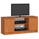 Akord meuble tv pour salon aulne 120 cm (2) portes couleur aulne mat 2 tagres - 120x40x55 cm