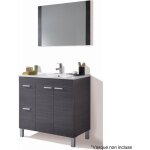 Aktiva meuble sous - vasque gris cendré et miroir Aktiva meuble sous - vasque gris cendré et miroir