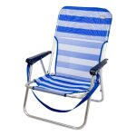Chaise de plage - aktive - marinera - aluminium - textilne - 55x35x72 cm